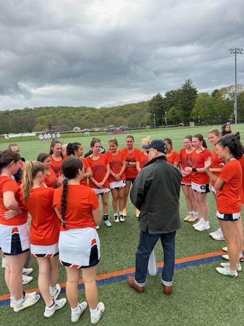 Greeley Girls Lacrosse team with Jonathan