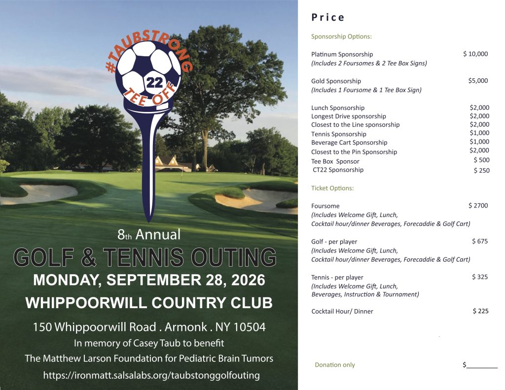2026 Golf Outing Price Sheet